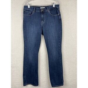 Womens Levi's Classic Boot Stretch Jeans Size 12M 32x29 Embroidered Rear Pockets